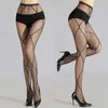 Women Sex Stockings Rhombus Hollow Grid Hot Rhinestone Decoration Black foot Pantyhose Lace Fishnet Small Mesh Fishnet Stockings