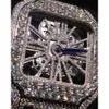 Custom Fine Jewelry Mechanical Men Pass Diamond Tester GRA Certified VVS Moissanite Iced Out Stainless Steel Watch
