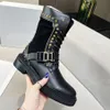 Designer Boots Luxury Boot äkta läderstövlar Ankelstövlar Kvinna Kort start Sneakers Trainers Sandaler Sandaler av Brand W416 002