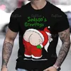 Erkek Tişörtleri Yaz Kısa Kollu Moda T-Shirts Giyim Noel Gömlek Ailesi 2024 T-Shirt için