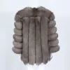 OFTBUY 2022 Long Winter Jacket Women Real Fur Coat Natural Big Fluffy Fox Fur Outerwear Streetwear Thick Warm New Fashion