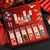 Lipstick 6pcs/set Chinese Style Lipstick Gift Set Box Lasting Moisturizing Nourishing red Lip stick Cosmetics women beauty makeup set 231020