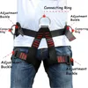 Climbing Harnesses 2500KG Outdoor Climbing Safety Belt Rock Climbing Harness Half Protective Supplies Survival Equipment 231021