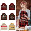 Christmas Decorations Linen Merry Apron for Home Kitchen Accessories Natal Navidad 2023 Year Gifts 231023