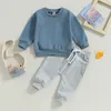 Ensembles de vêtements Citgeett Automne Enfant Bébé Garçon Tenues Lettre Imprimer Sweat À Manches Longues Et Pantalon Élastique Automne Survêtement Vêtements 231021