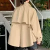 Women Trench Coats Neploe Y2K Casaco Feminino płaszcz stojak na szyję solidny kolor Kurtka zimowa Kobiety luźne luźne single chaquetas 231023
