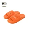 Paris Luxury Slides Designer Hommes Femmes Pantoufles Dames Laine Fourrure D'hiver Ffy Furry Slide Lettres Chaudes Sandales Confortables Fuzzy Girl Flip Flop Slipper 35-42