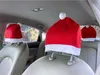 Conjunto de silla de coche de Navidad Decoraciones del día Accesorios del conjunto de silla de respaldo de coche