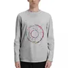 Men's Polos Genomics Science Art DNA Print Watercolor Long Sleeve T-Shirts Custom T Shirt Men Shirts