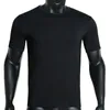 Vêtements ethniques Hommes d'été Musulman Casual Modal Confortable T-shirt à manches courtes à manches courtes Sports Gym Sportswear O-Cou Tees Solide