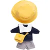 Dockor OB11 Doll Handgjorda kläder Kindergarten School Uniform Suit With Yellow Hat Bag Shirt Shorts eller kjol för Obitsu11 GSC Molly 231023