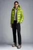 フランスモンメンジャケットダウンパーカーコートパフジャケットファッショングリーンカラーウィンターコートフード付きアウトウェアトップウィンドブレイカーアジア