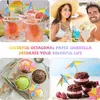 Party Decoration Umbrella Cocktail Drink Picks Food Fruit Bamboo Toothpick Dessert Cake Stick Hawaiian Birthday Wedding Supplies