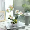 Decorative Flowers ABS Cloth Fake Plant Simulation Desktop Artificial Potting Decor Ornament