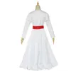 Trajes de Halloween Cos Horror Sexy Engraçado Adultos e Crianças Halloween Horror Vestido Branco Cosplay Roupas Oficina