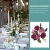 Fiori decorativi Anello floreale Ghirlanda da tavolo con rose finte