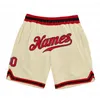 Men's Shorts Custom Royal Pinstripe Royal-Red Authentic Basketball 3D All Over Printed Quick Drying Beach