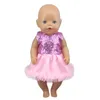 Doll Apparel Fashion Dress Wear For 43cm Baby Doll 17 Inch Born Babies Dolls Clothes And Accessories 231023