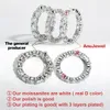 Anéis de casamento AnuJewel 4mm 5cttw D Cor Anel de banda de casamento 925 Anéis de prata esterlina para mulheres joias atacado 231021