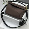 2023 Fashion Deer Skin handbag Lady Messenger Bag Middle Ancient Postman Frosted Leather One Shoulder Underarm handbags Autumn and Winter Brown