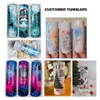 US CA Stock DHL 20oz Tumbler Sublimation Blanks Slim Thermos Water Bottles Mugs Care Care Cup في الهواء الطلق 1017