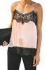 Camisoles Tanks Black/Blue Satin Lace Cami Tank Vest Women Spaghetti Strap Top Tank Ladies Summer Tops Apricot Lace Camisole Basic Tops S-2XL 231023