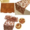 Other Event Party Supplies Maple Leaf Lace Table Runner Golden Fall Dinner Parties Restaurant Party Decoration Thanksgiving Christmas Decor for Home 231023