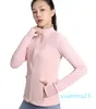 Lul Yoga Damen Define Workout Sportmantel Fiess Jacke Sport Quick Dry Activewear Top Solid Zip Up Sweatshirt Sportwear Hot