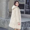 نساء أسفل S-4XL Women Women Jacket Winter Parkas Coats Cotton Cutton Warm Warm For Woman محنك بالسترات الكورية النحيفة