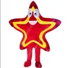 2024 novo super bonito estrela vermelha trajes da mascote carnaval tema fantasia vestido ao ar livre roupa de publicidade terno