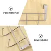 Hangers Over The Door 5 Hooks Home Bathroom Organizer Rack Clothes Coat Hat Towel Hanger Stainless Steel Good Load-Bearing