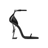 talon haut femmes de luxe designer sandale opyum cassandra brevet hommes d'été lisses à l'extérieur en cuir tanné végétal velet 10 cm chaussure multi-sangles