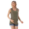 Camisoles Tanks Maternity Tops Tees Womens Maternity Clothing Tank Tops leveless Brestefeeding妊娠妊娠サマーカミストップスプラスサイズS-4XL 231023