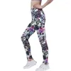 Women's Leggings VISNXGI Women Letter Graffiti Printed Workout Elastic Clothes Jeggings Fitness Leggins Flower Pattern Sport Pants