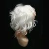 Danganronpa Синтетический термостойкий вьющийся парик Комаэда Нагито Аниме Косплей Волосы