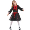Halloween kostym kvinnor designer cosplay kostym halloween party förälder-barn roliga docka barns röda tryck klänning halloween kostym