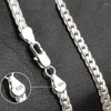 Pendants 5MM S925 Sterling Silver 8/18/20/22/24 Inches Full Side Chain Bracelet Necklace For Women Men Fashion Jewelry