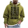 Herenhoodies Heren Tops Lange mouw Letterprint Trui met capuchon Shirts Trekkoord Trui Herfst Winter Hoody Kleding voor heren