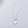 Pendants Han Hao S925 Sterling Silver High Quality Korean Style 925S Heart-shaped Diamond Pendant Necklace For Women Necklaces
