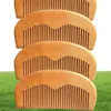 Wood Beard Comb Brush Support för att anpassa lasergraverad Logomoq 500st trähårkammar för män Kvinnor Grooming1185982