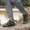 2023 Sapatos de montanhismo com cinco dedos para atividades ao ar livre, caminhada respirável, escalada off road masculina, antiderrapante, rastreador de riacho, botas de chuva curtas, caçador