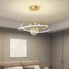Żyrandole nowoczesna dioda LED z pilotem wiszące lampy do jadalni sufitowej w pomieszczeniu lampy do wystroju domu