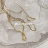 Collier géométrique coréen en diamant Zircon pour filles, collier pliable en or, brillant, tempérament de déplacement, collier en diamant d'eau