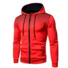 Sweats à capuche pour hommes Sweatshirts Automne Zip Print Sweat à capuche Casual Sweat à capuche solide avec manches longues Streetwear Hoody Coat pour homme 231021