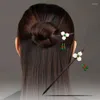 Pinces à cheveux Boho faites à la main en bois avec pompon fleuri, épingles à cheveux suspendues, disque de mariée, Simple, exquis, belle Buyao pour femmes