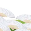 12 Pack Hand Held Fans Party Favor White Paper fan Bamboo Folding Fans Handheld Folded for Church Wedding Gift7698595