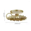 Bougeoirs 2 pièces fer cône chandelier bougeoir métal pilier plaque support noël mariage ventilateur support décoratif