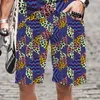 Mäns shorts Simning Leopard Print Mönster Streetwear Beach Lose Cool Herrkläder Fashion Bekväm 3D Tryckta män/kvinnor