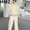 Herren-Trainingsanzüge HMZ Neuer Trend Männer Sport Sets Lässige Trainingsanzüge Einfarbiges Sweatshirt Mode Männlicher Freizeitanzug Hip Hop Übergroße Freizeitanzüge J231023