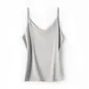 Camisoles Tanks RZBY V-Ausschnitt Tank Tops Damen ärmelloses Satin seidiges Leibchen S-2XL Sommer Spaghettiträger elegante Tank Tops 231023